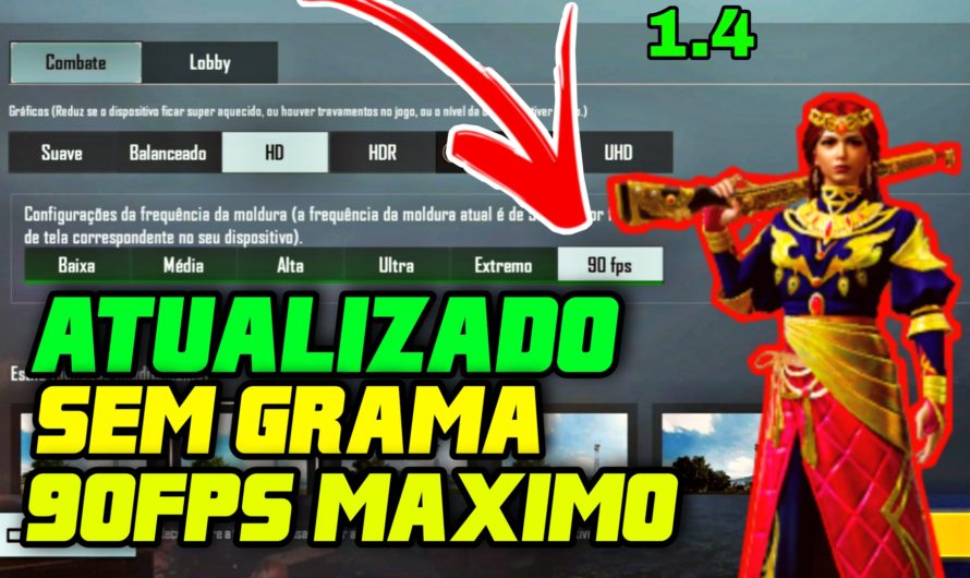 PUBG MOBILE CONFIG SEM GRAMA 90FPS