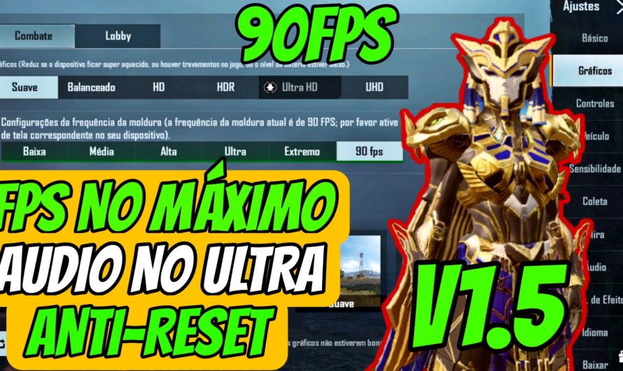 Config 90fps anti-reset pubg mobile braba de mais